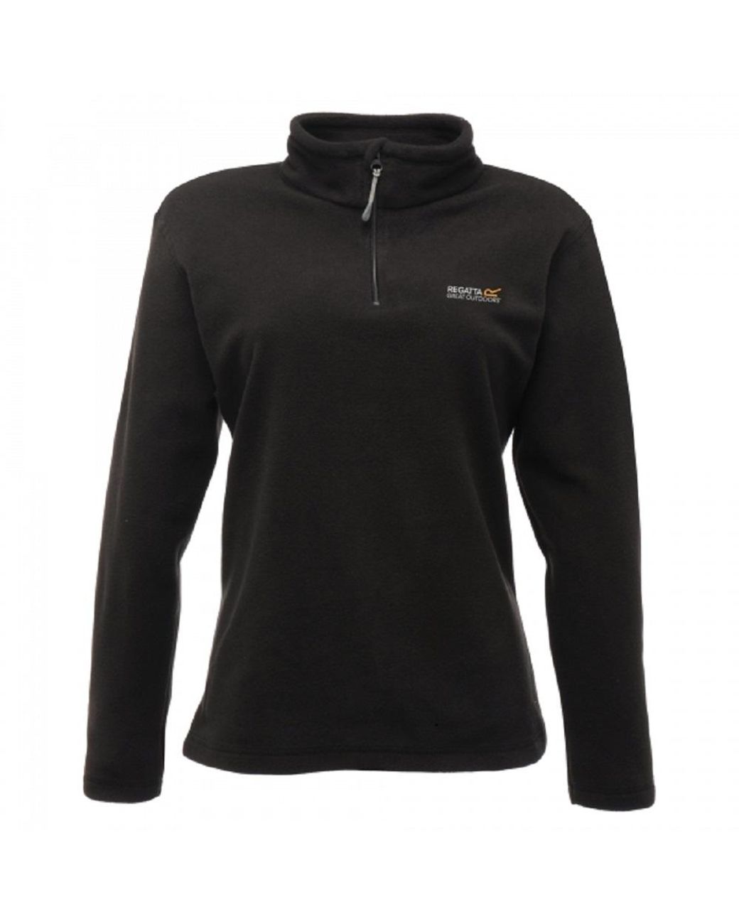 Regatta Black Great Outdoors /Ladies Sweetheart 1/4 Zip Fleece Top