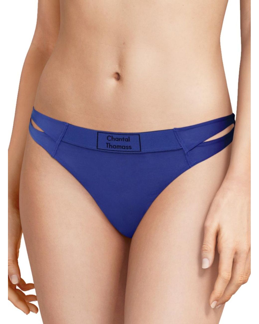 Chantal Thomass Blue Sharp Thong Klein Nylon