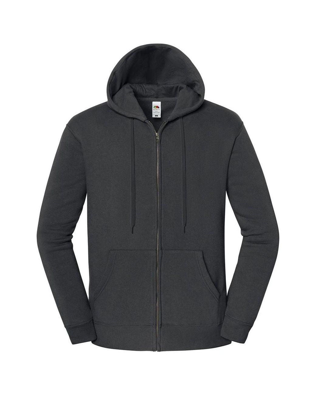 Fruit Of The Loom Gray Adult Iconic Premium Full Zip Hoodie (Light Graphite)