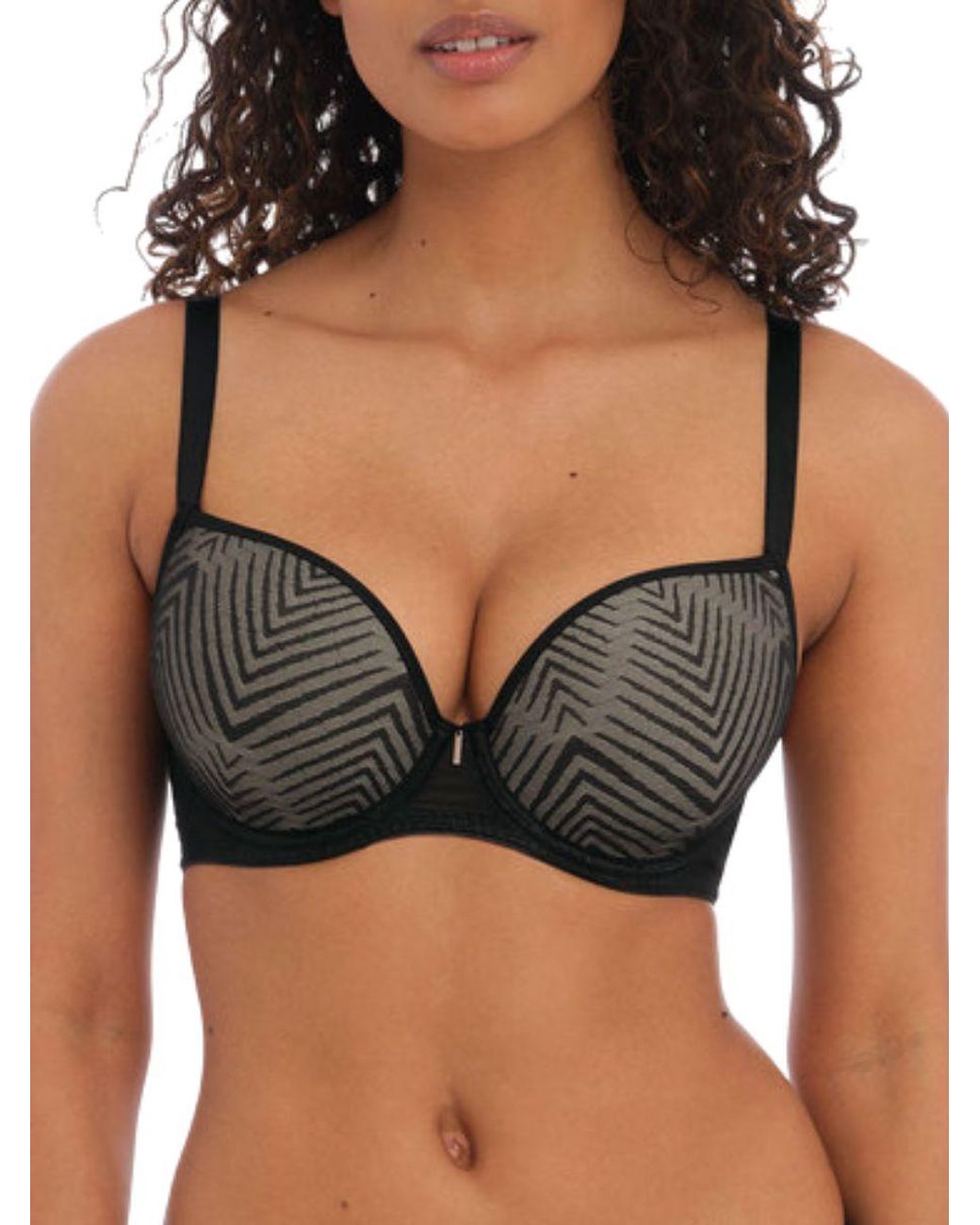 Freya Black Tailored Plunge T-Shirt Bra