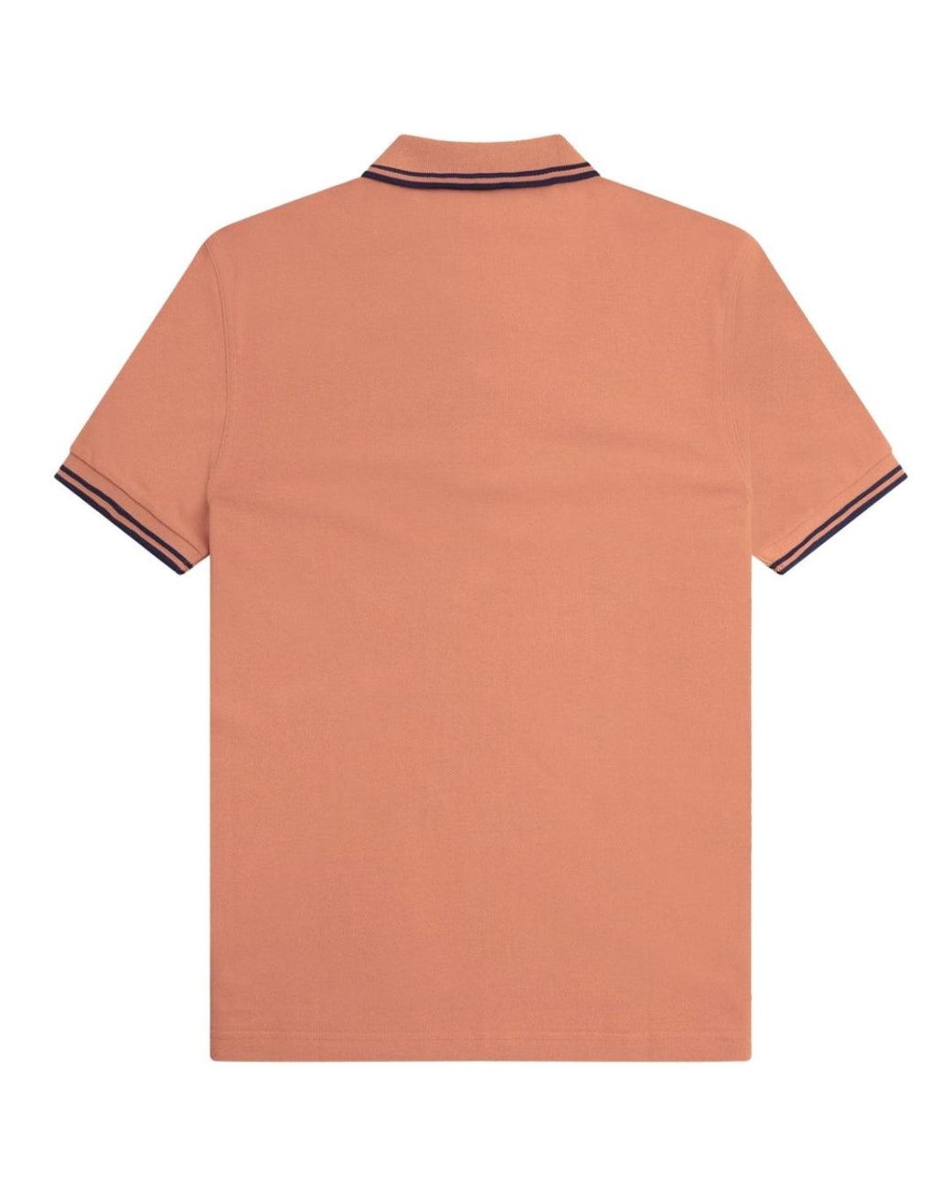 Fred Perry Orange Twin Tipped Light Rust Polo Shirt for men
