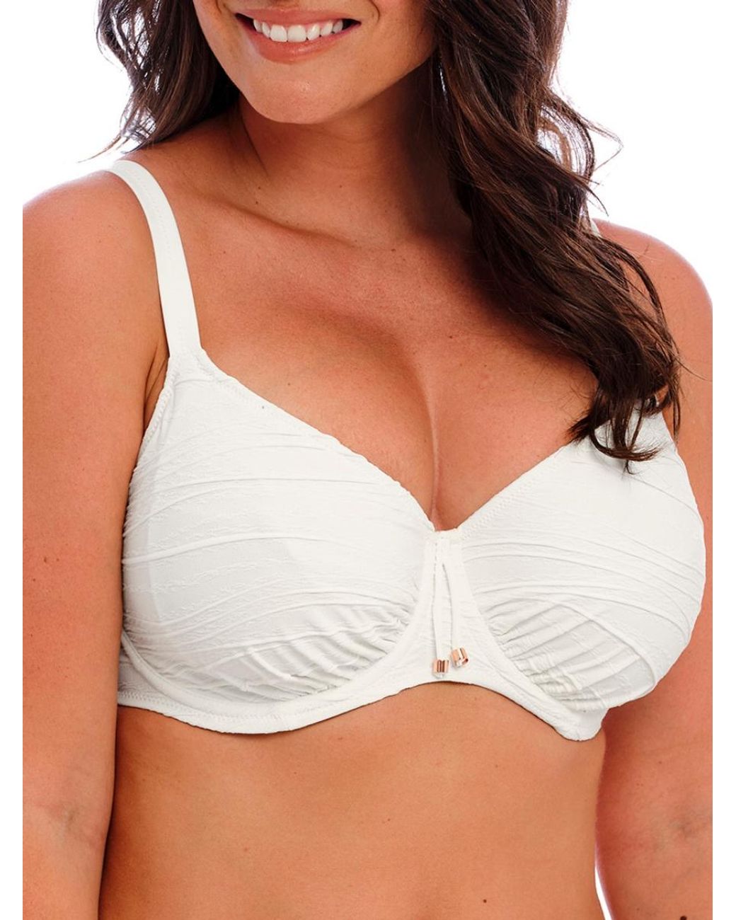 Fantasie Brown Beach Waves Gathered Full Cup Bikini Top