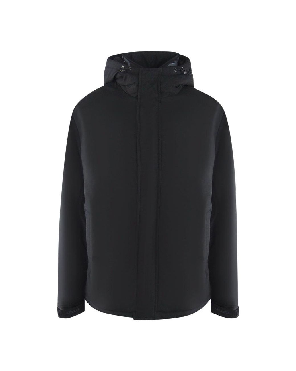 Ice Iceberg Black Plain Hooded Jacket for men
