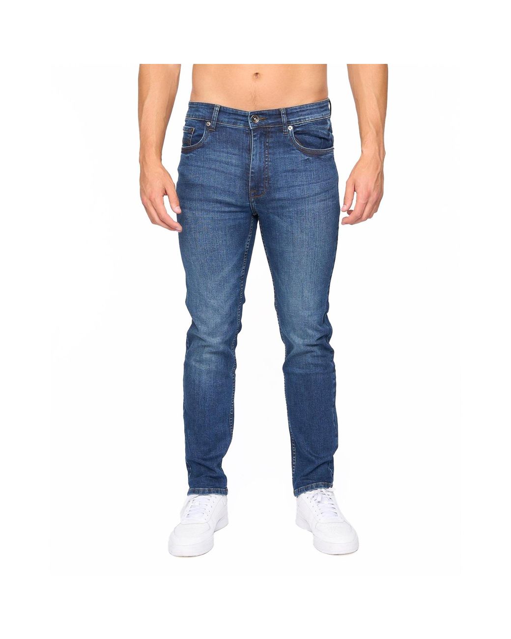 Bewley & Ritch Blue Abingdon Slim Fit Jeans for men