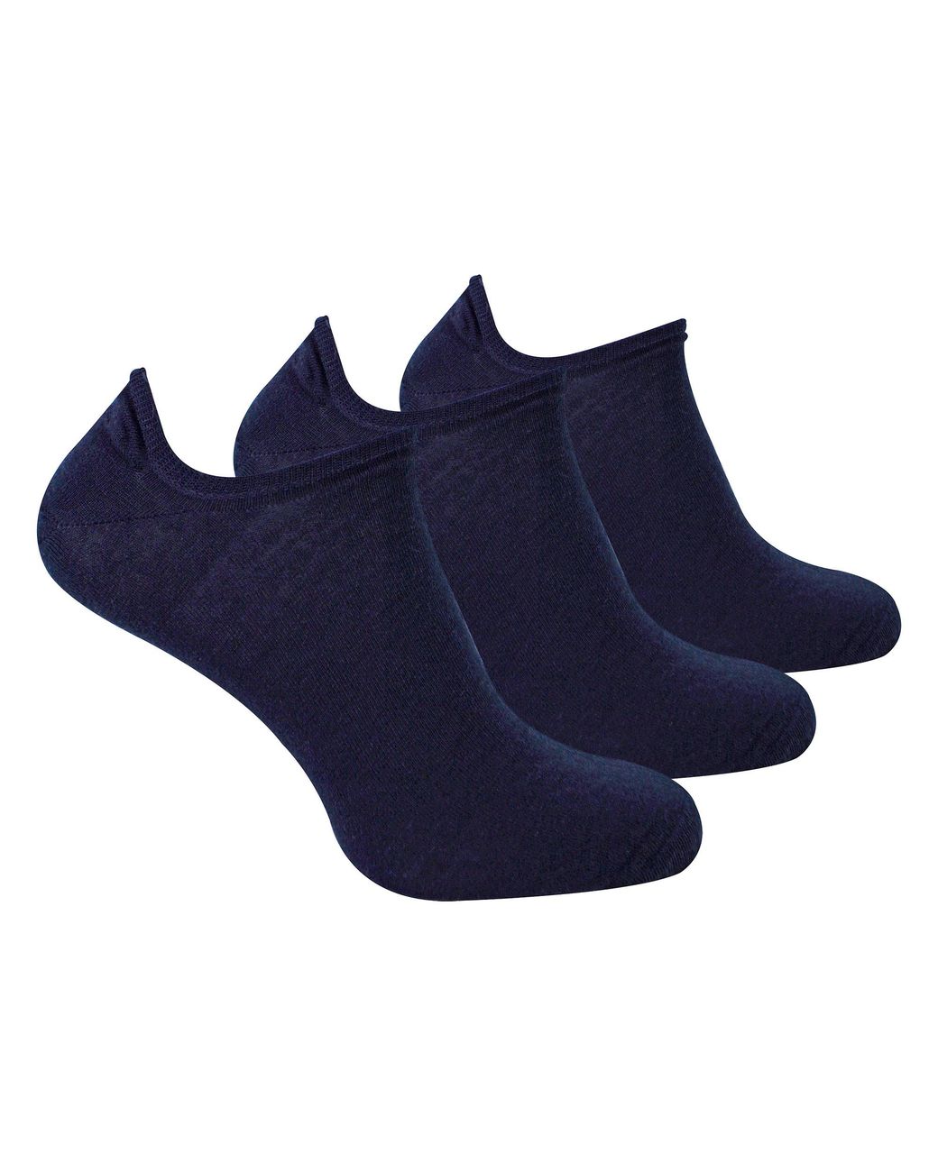Steve Madden Blue 3 Pairs Multipack Merino Wool Invisible Socks for men