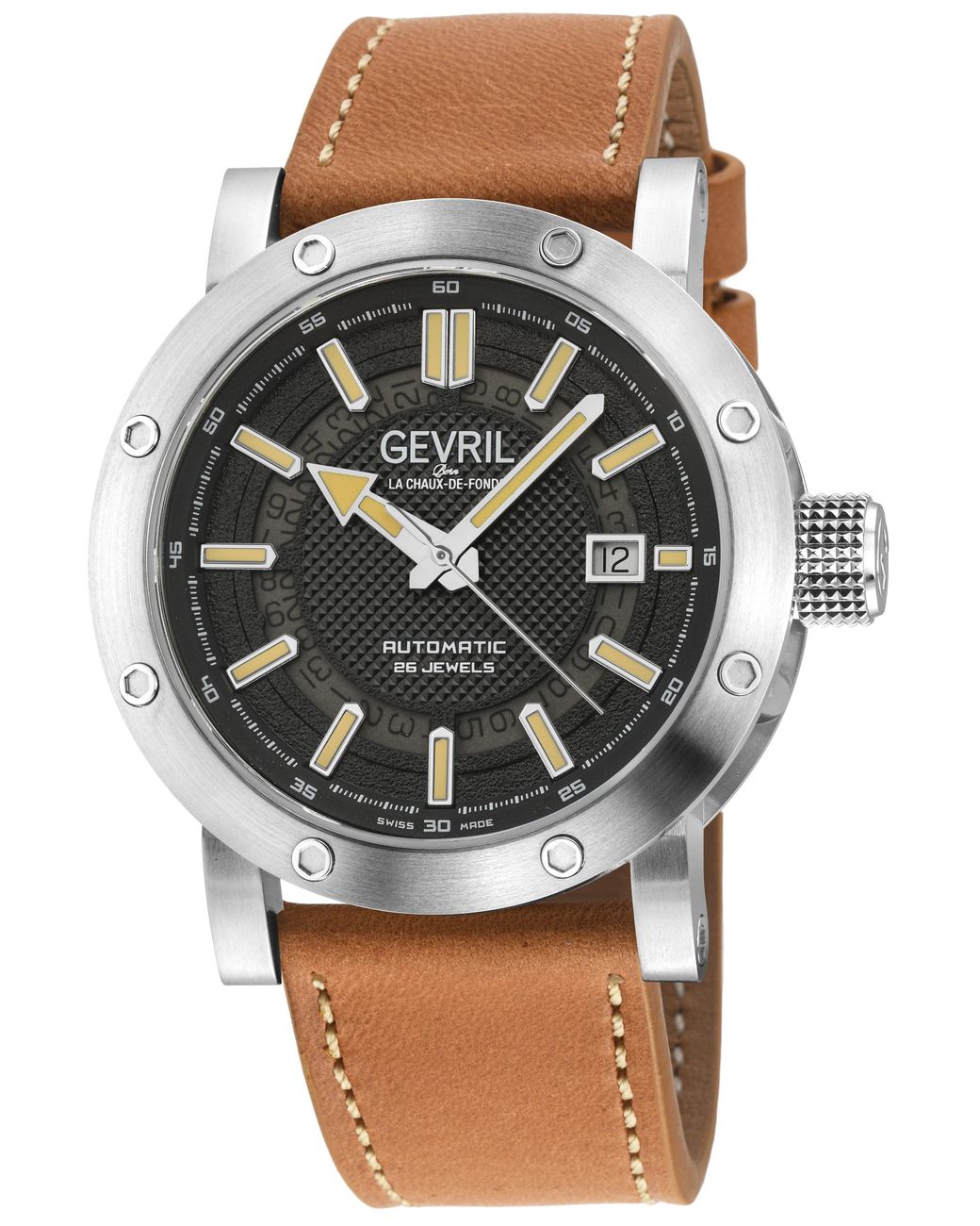 Gv2 Metallic Gevril 43700 Flatiron Swiss Automatic Watch for men