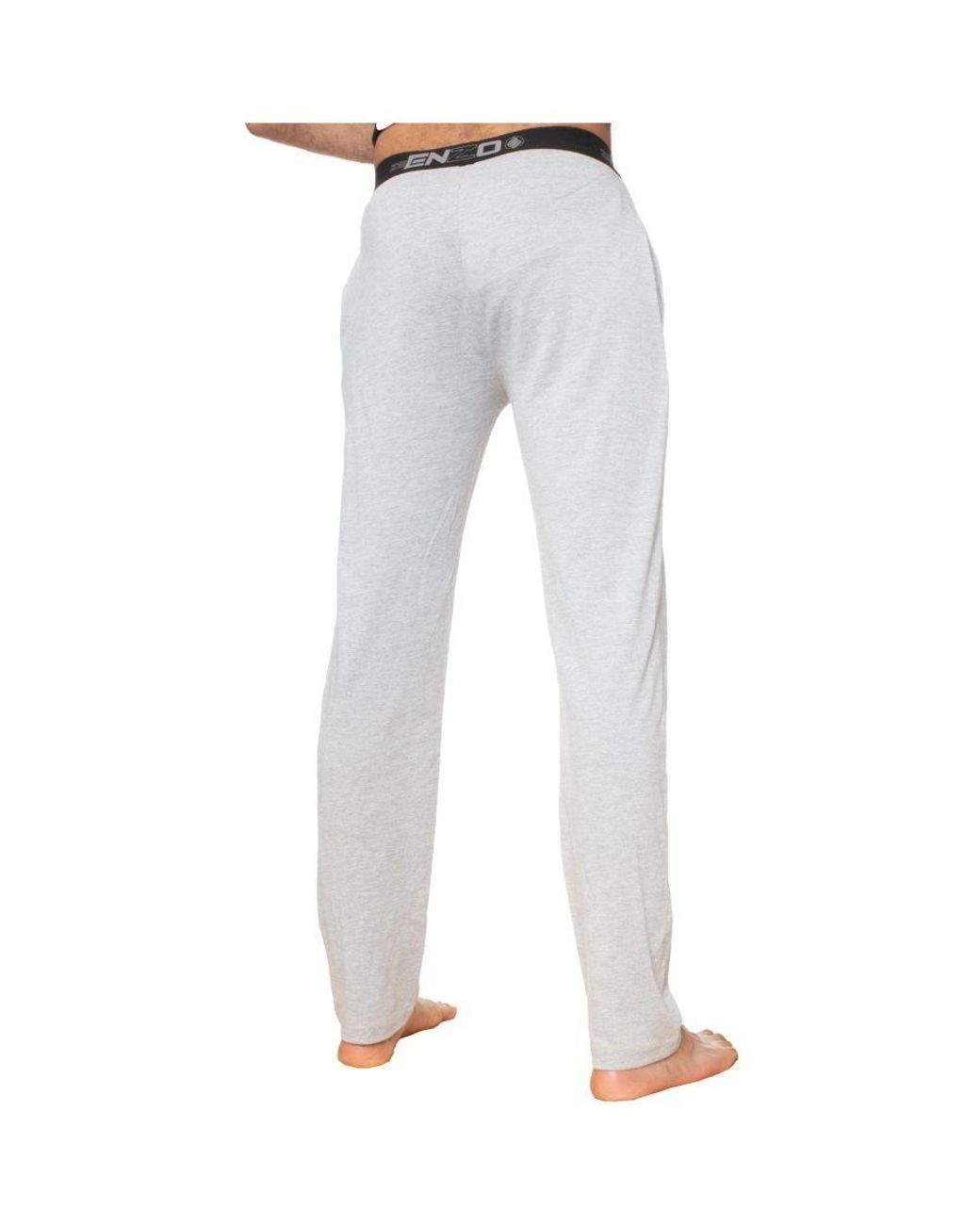 Enzo Gray Lounge Bottoms for men
