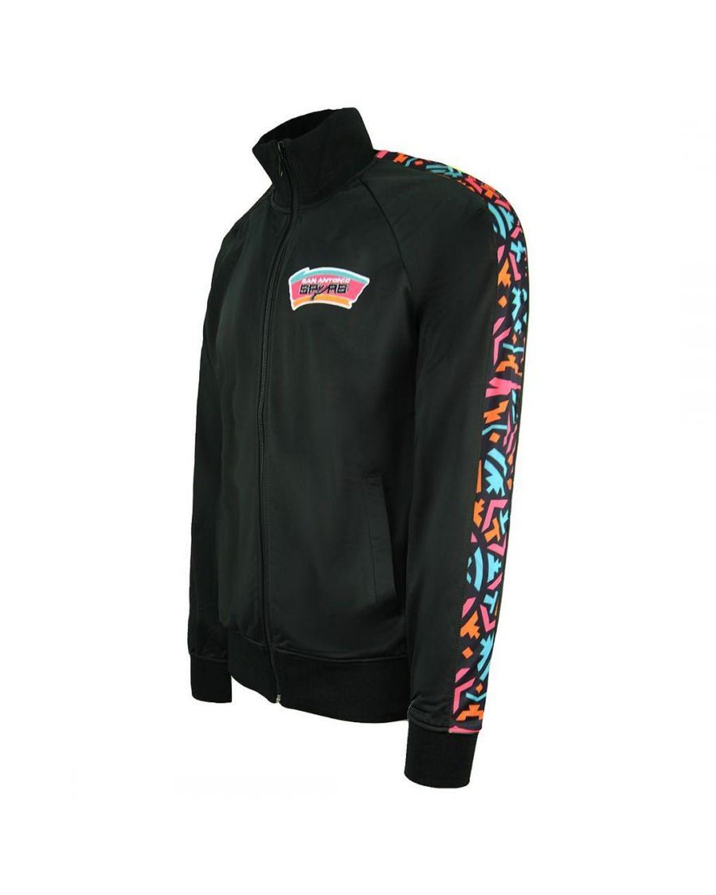 Mitchell & Ness Black Nba San Antonio Spurs Track Jacket for men