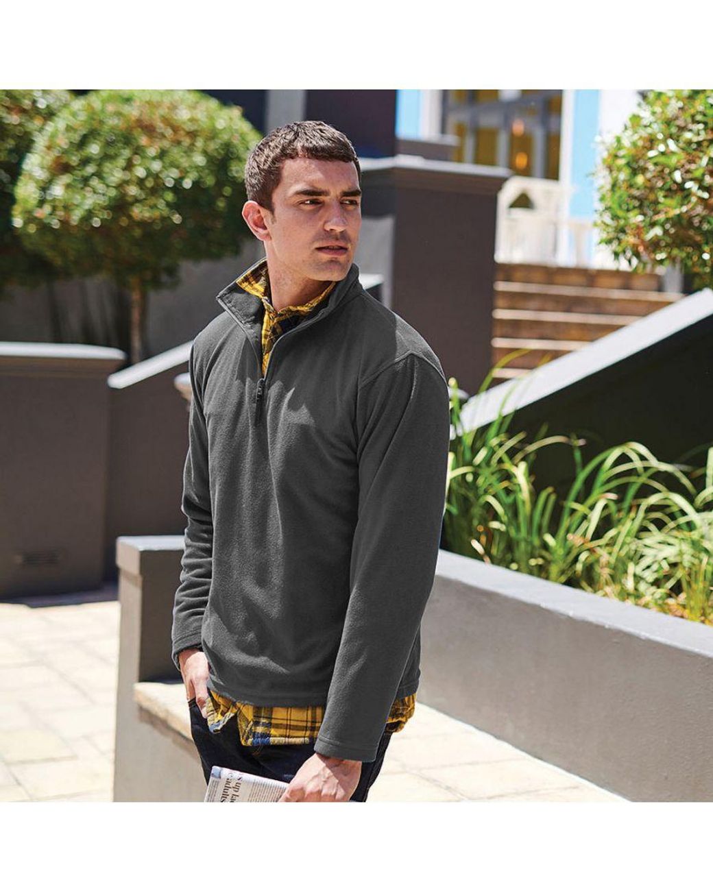 Regatta Blue 170 Series Anti-Pill Zip Neck Micro Fleece (Seal) for men