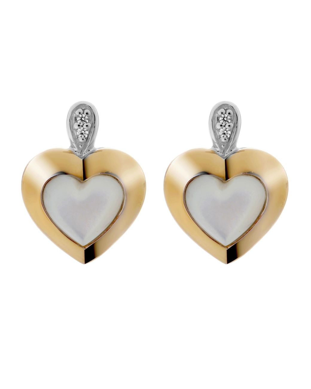 Orphelia Metallic 'Debby' 925 Sterling Stud Earrings