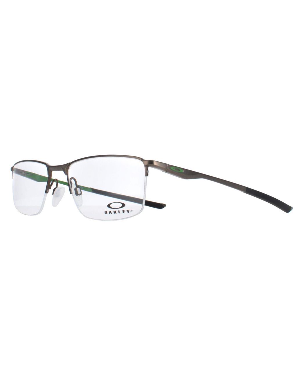 Oakley Brown Half Rimless Satin Pewter Ox3218 Socket 5.5 for men