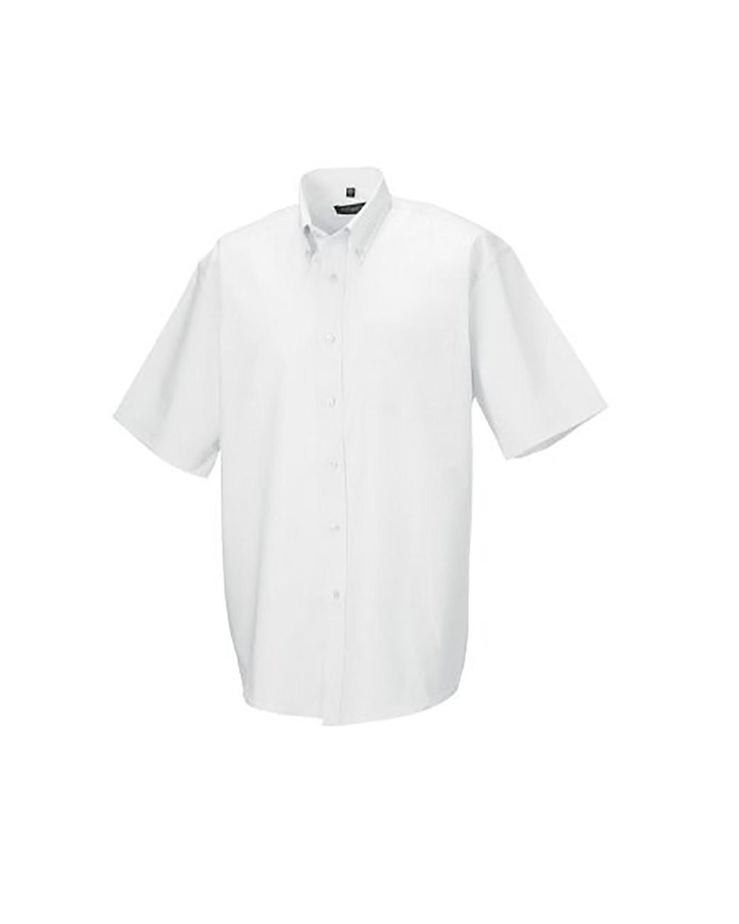 Russell White Collection Short Sleeve Easy Care Oxford Shirt for men