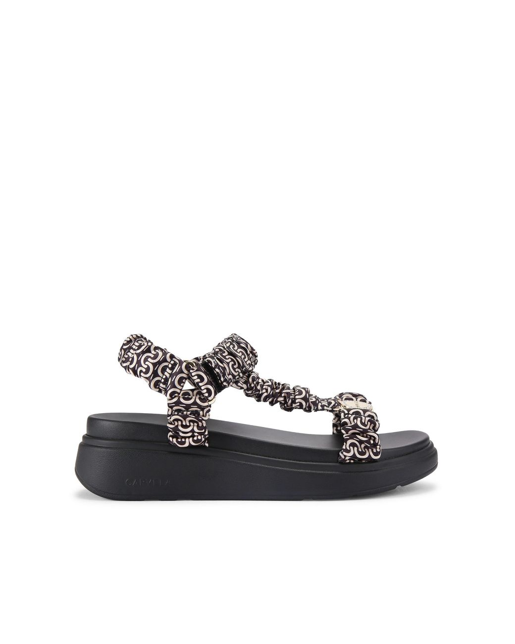 Carvela Kurt Geiger Blue Satin Novara Flatform Sandal Sandals