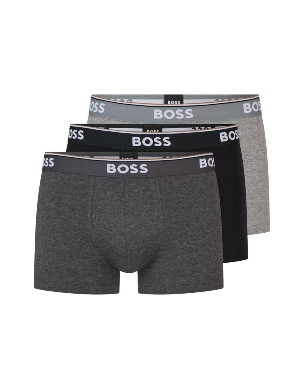 Boss Gray 3 Pack Trunk for men
