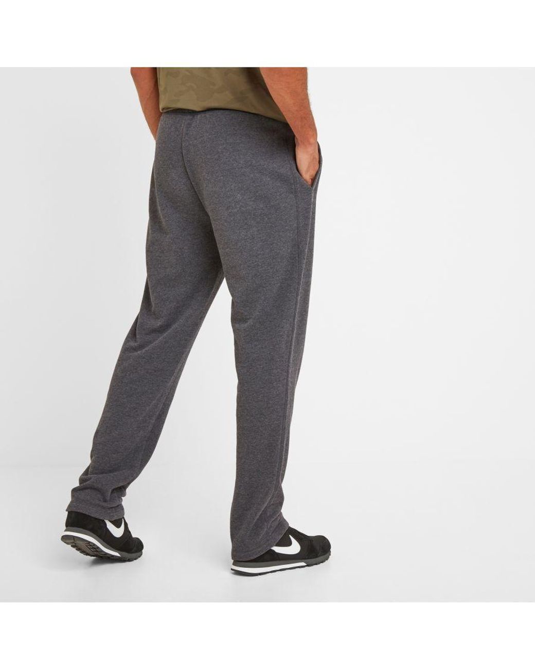 TOG24 Black Bradley Sweat Pant Dark Marl Cotton for men