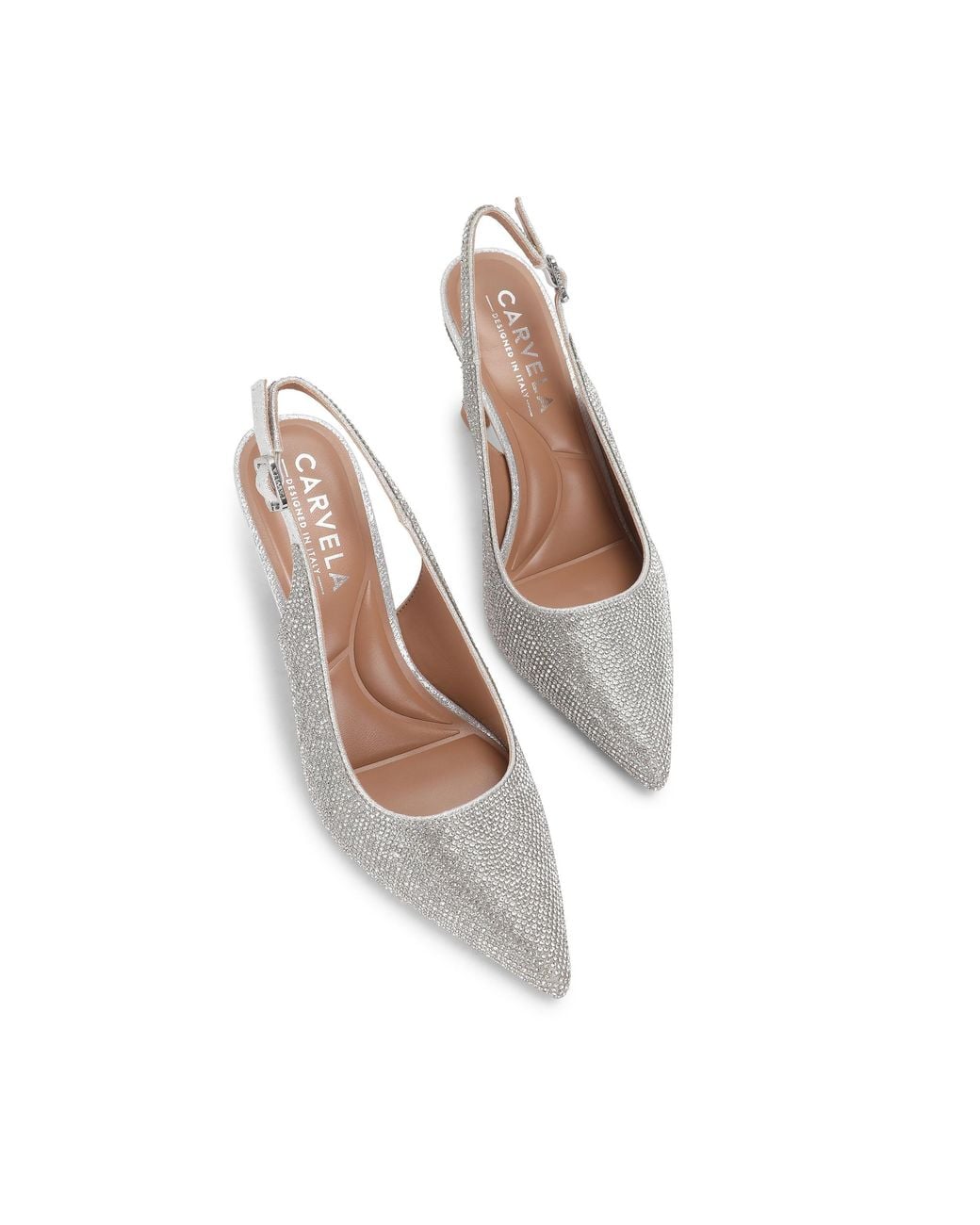 Carvela Kurt Geiger White Corletta Sling Court Heels