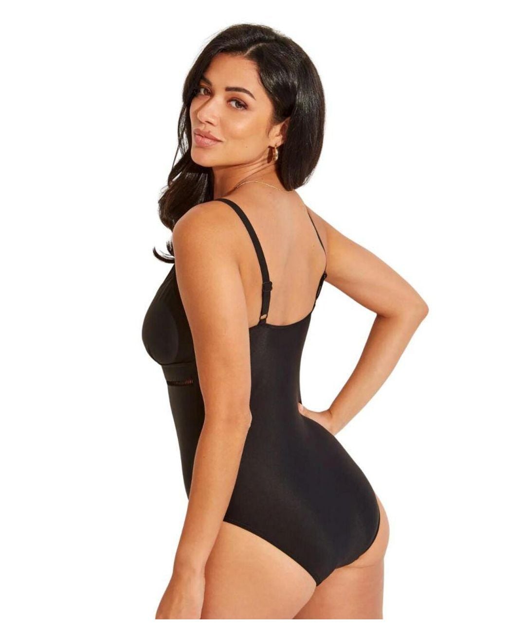 Pour Moi Black Control Swimsuit