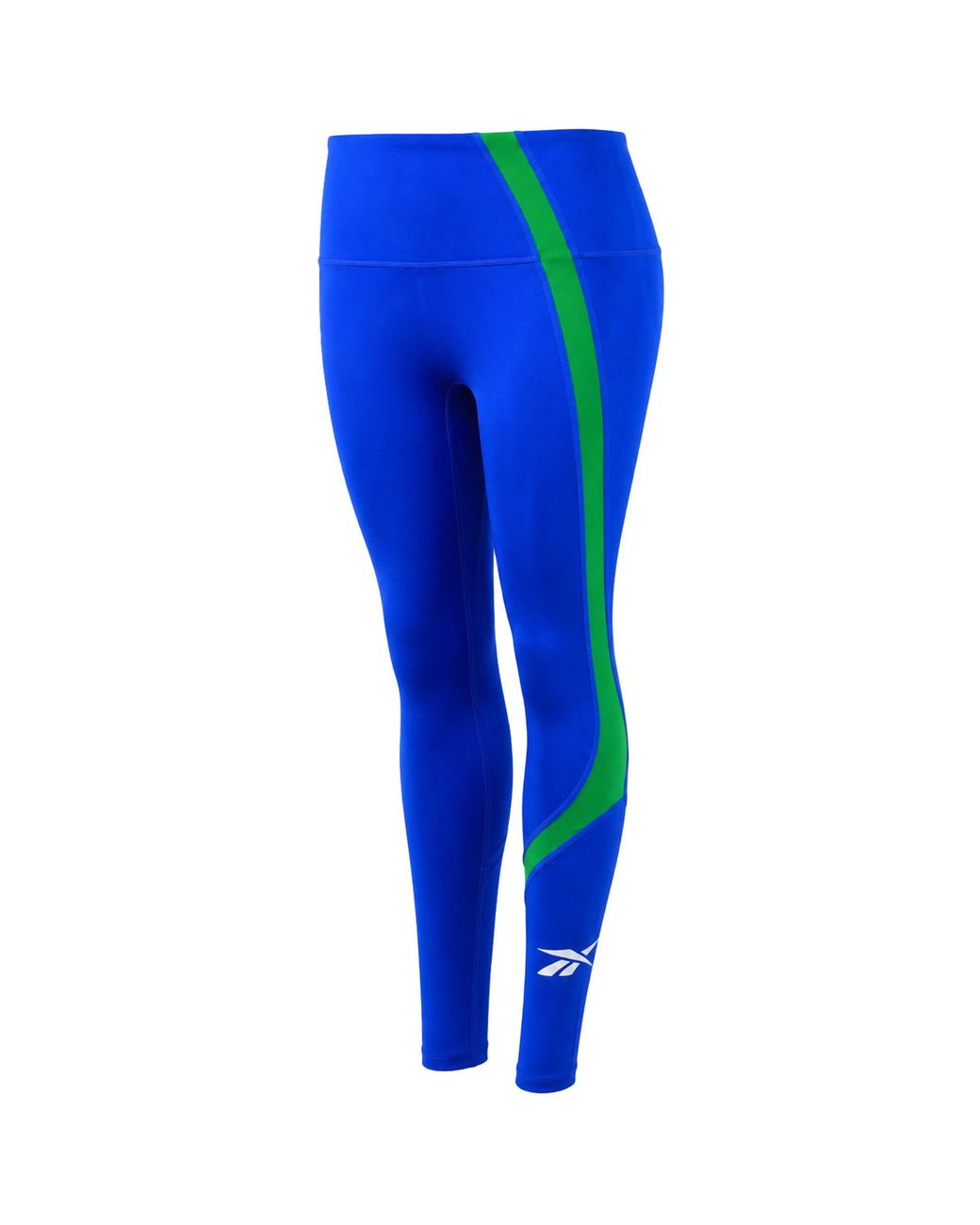 Reebok Blue Wor Big Logo Leggings Cotton