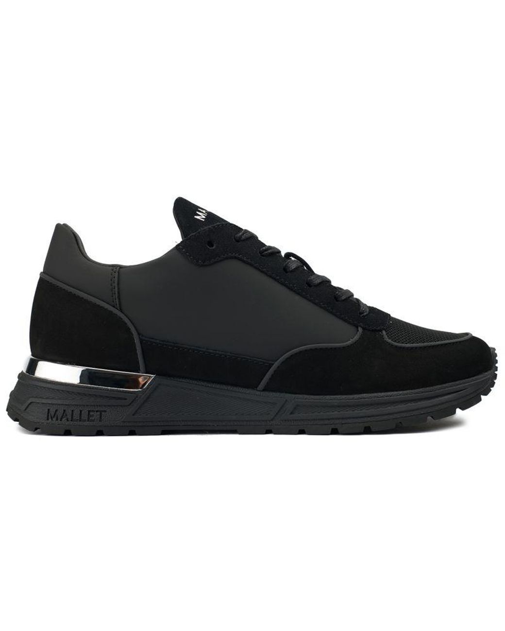Mallet Black Popham Trainers for men