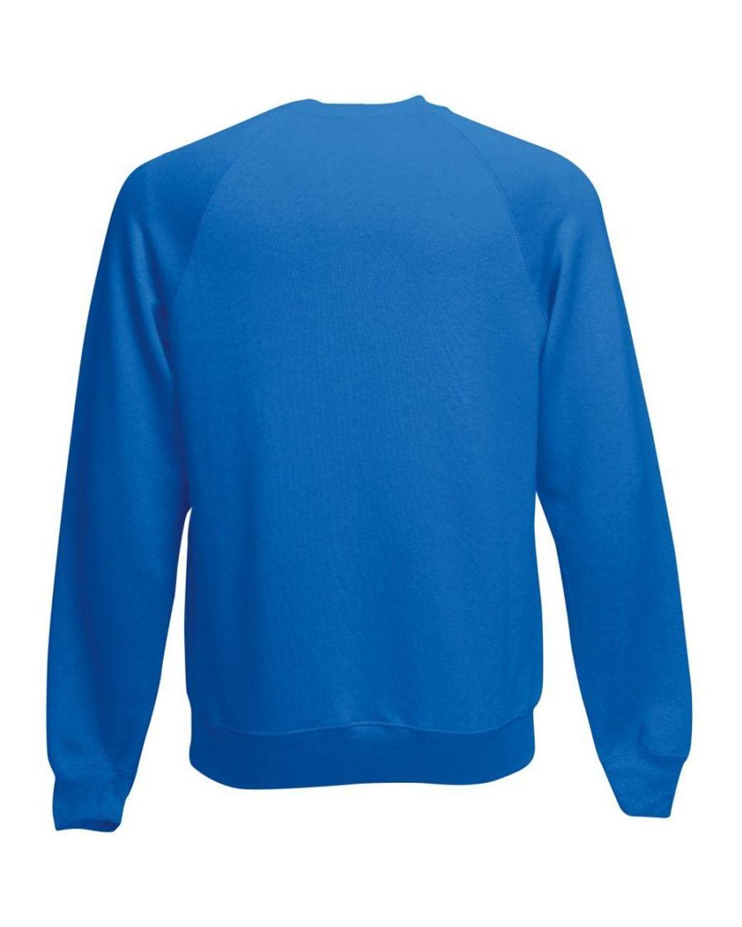 Fruit Of The Loom Blue Raglan Sleeve Belcoro Sweatshirt (Royal) for men