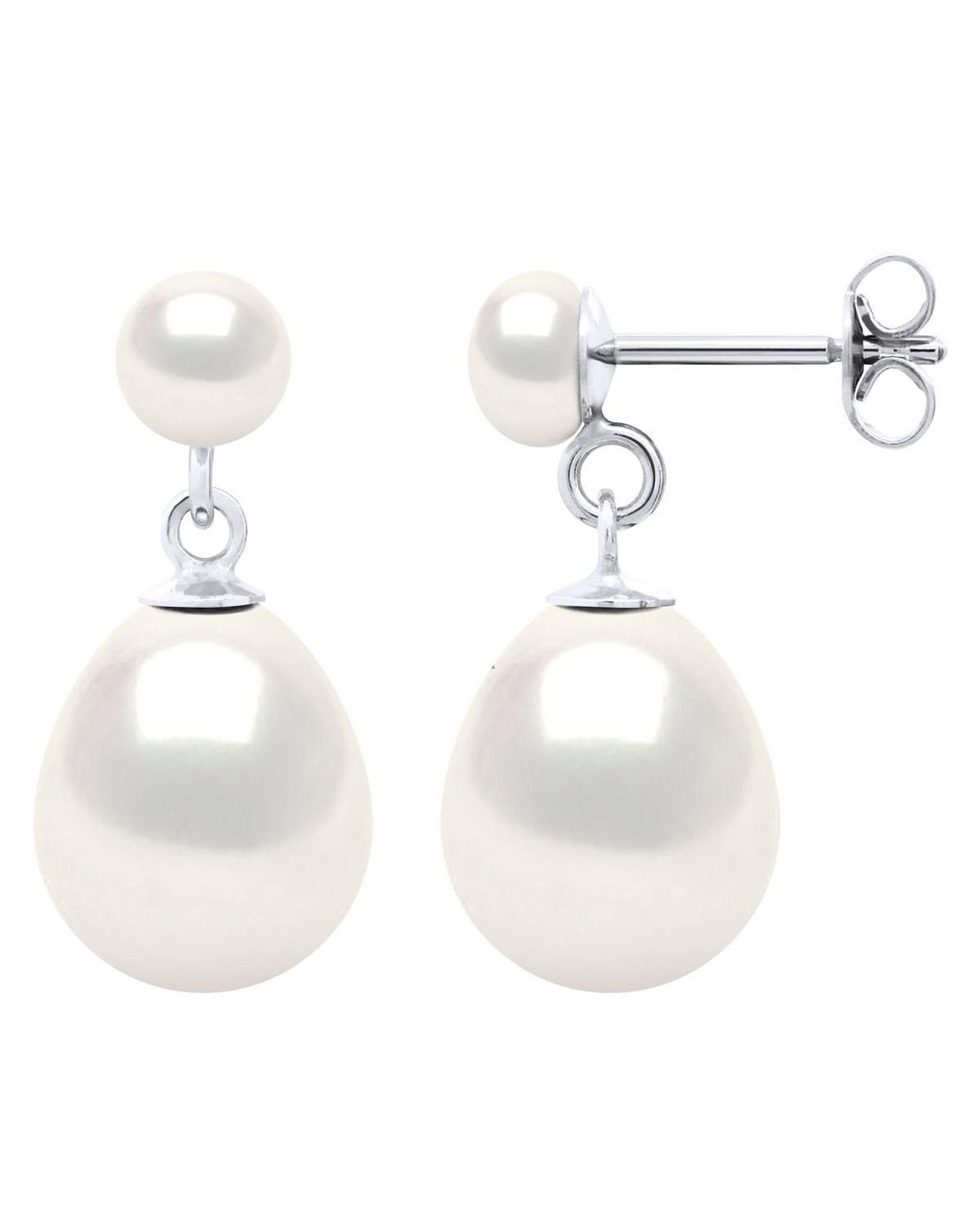 Ateliers Saint Germain White Double Earrings