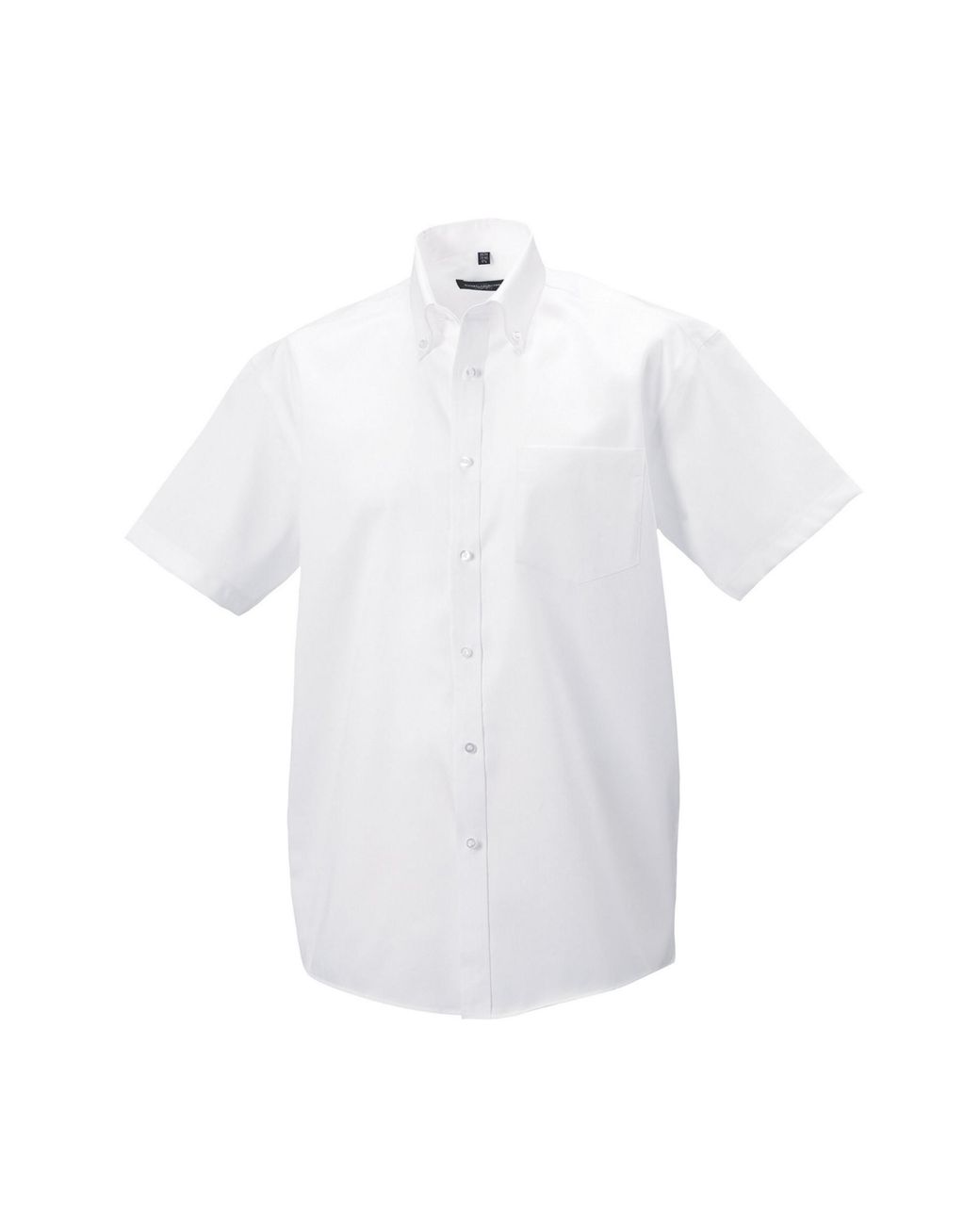 Russell White Collection Ultimate Non-Iron Short-Sleeved Shirt Cotton for men
