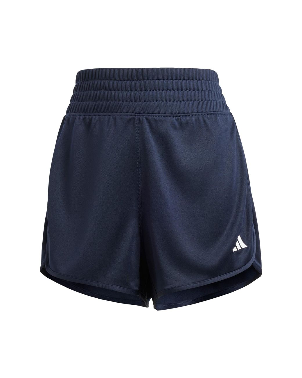 Adidas Originals Blue Pacer Essentials Knit High-Rise Shorts