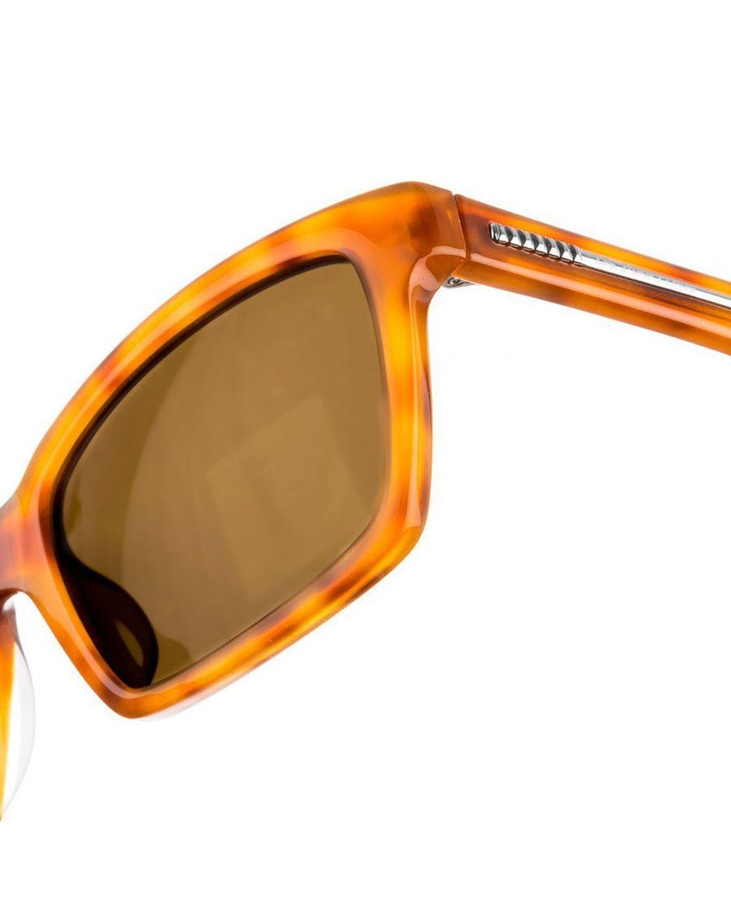 La Martina Brown Rectangular Shaped Acetate Sunglasses Lm52406 for men
