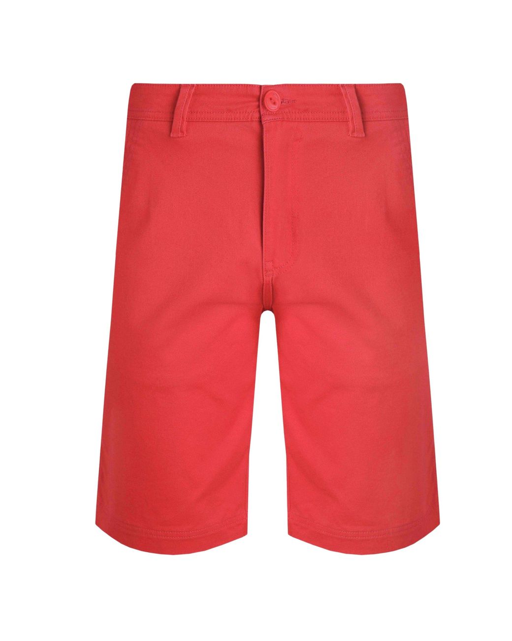 Weird Fish Red Rayburn Flat Fronted Shorts (Radical) for men