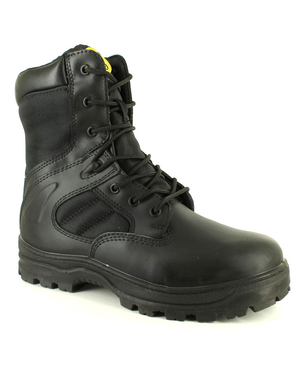 Tradesafe Black New /Gents/ Drill Steel Toe Cap Safety Boots Imitation Leather