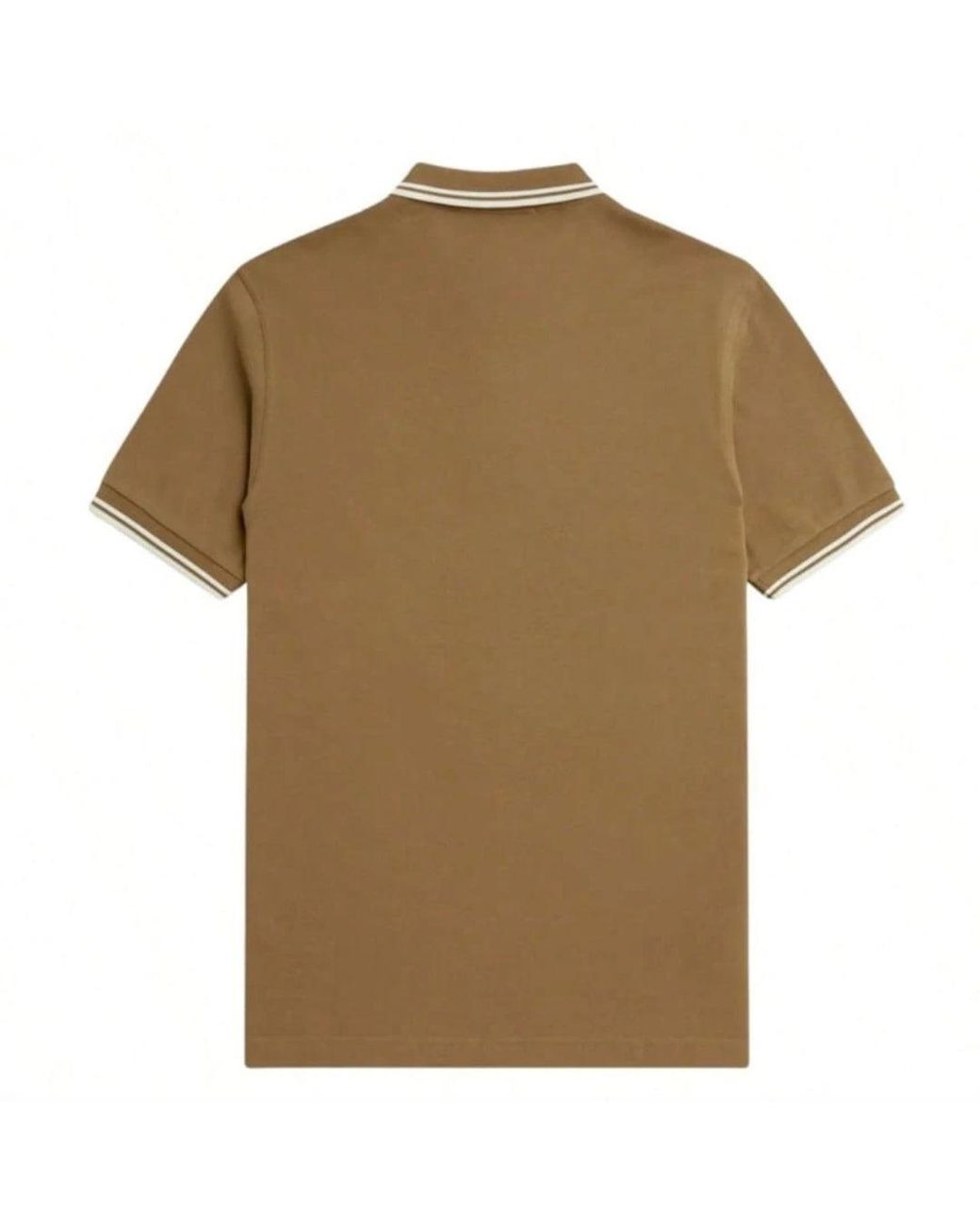 Fred Perry Brown Twin Tipped Shaded Stone Polo Shirt for men