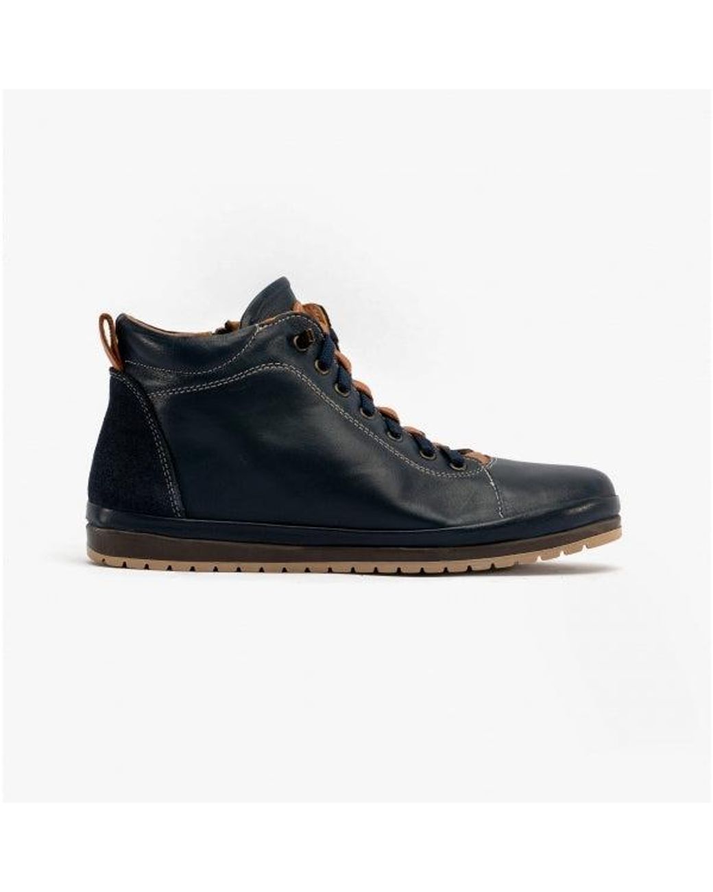 Lotus Blue Frida Leather Boots/Tan
