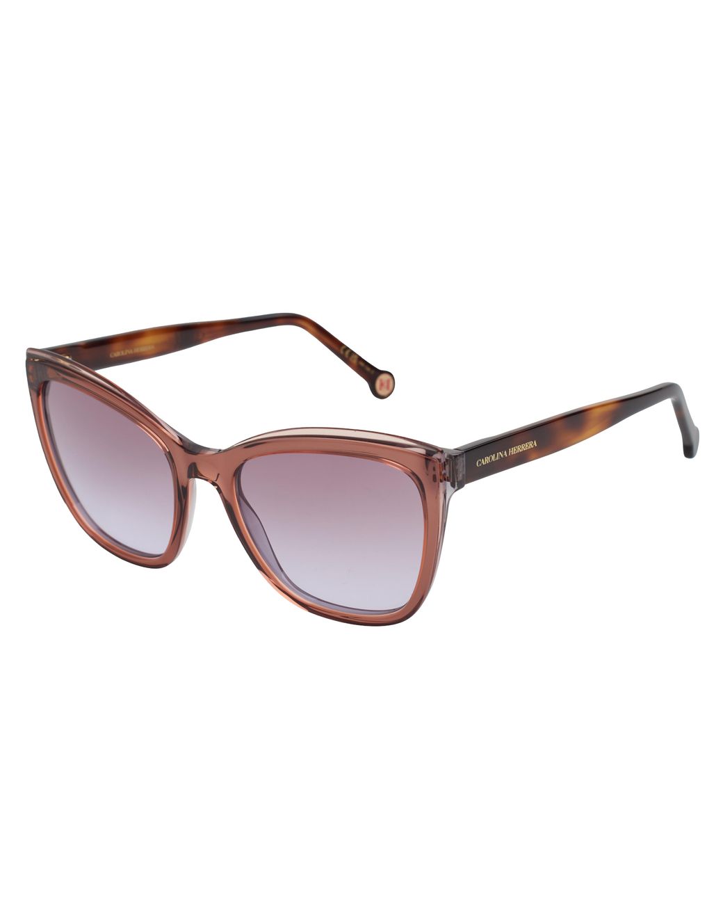 Carolina Herrera Brown Her0188S Square Sunglasses For