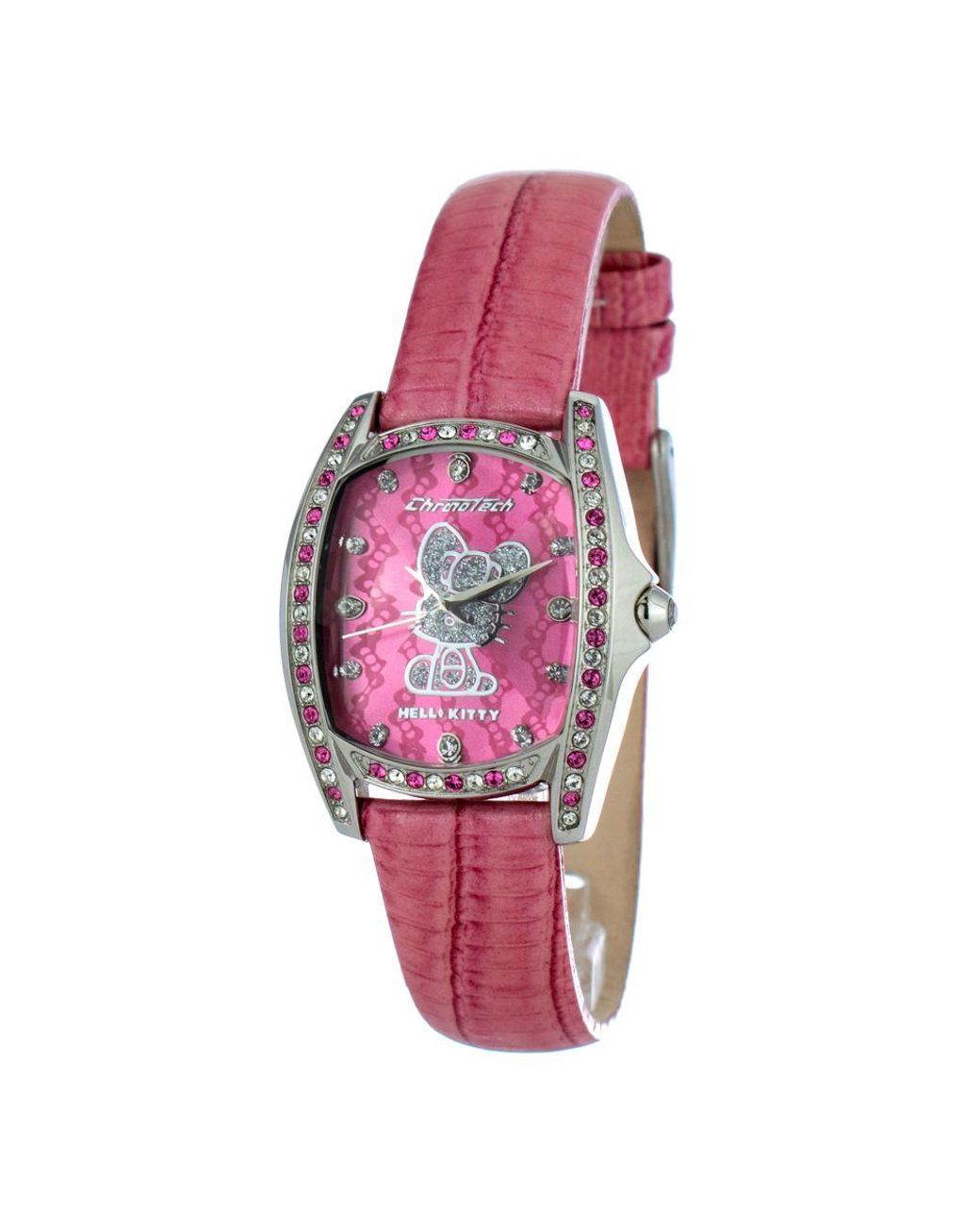 Chronotech Pink Multicolor Leather Watch