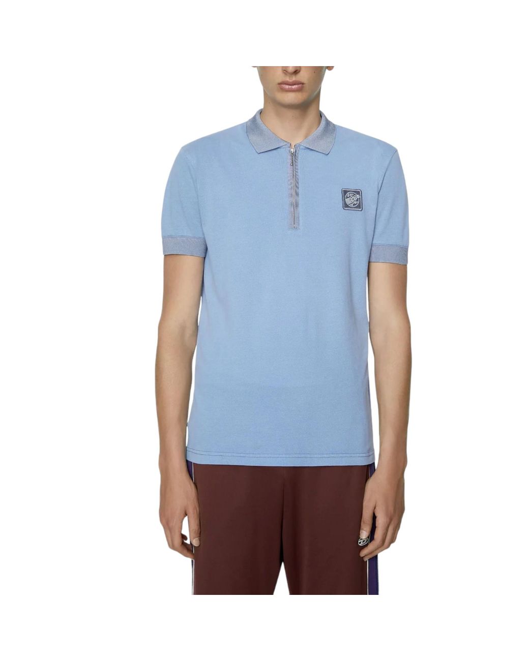 DIESEL Blue T-Aragon Polo Shirt Short Sleeve for men