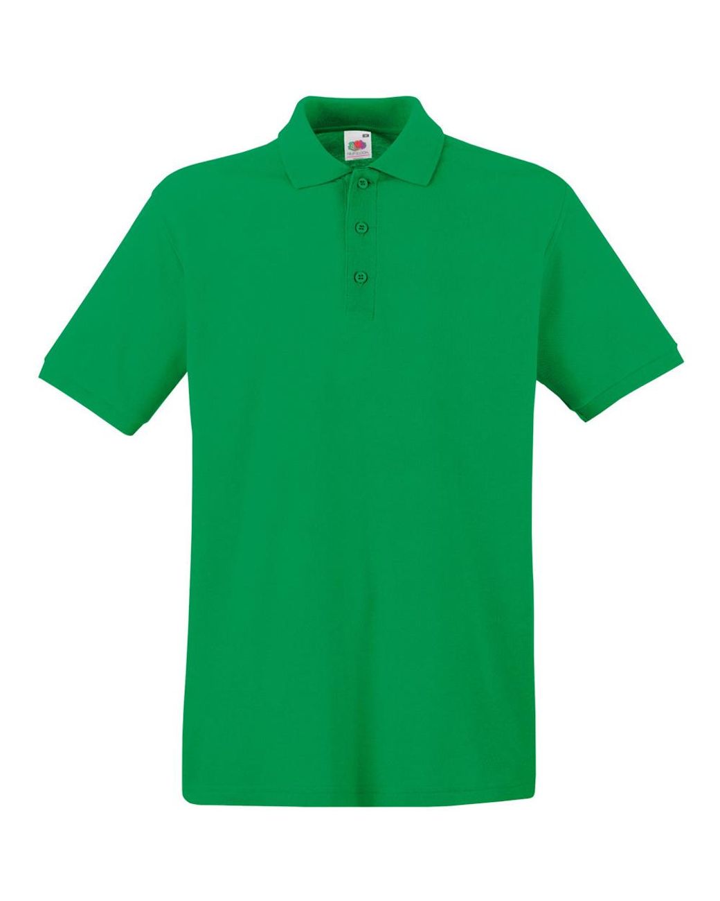 Fruit Of The Loom Green Premium Short Sleeve Polo Shirt for men