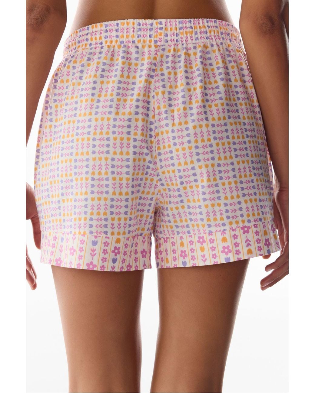 Penti Pink Floral Printed Shorts Pajama Bottoms