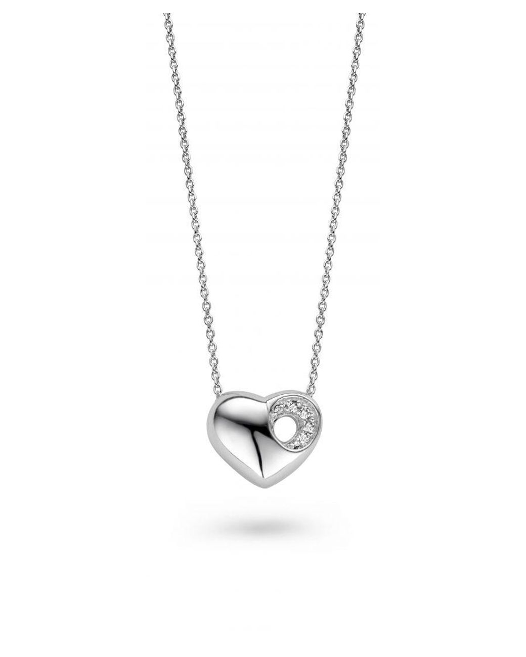 Orphelia Black 925 Sterling Chain With Pendant