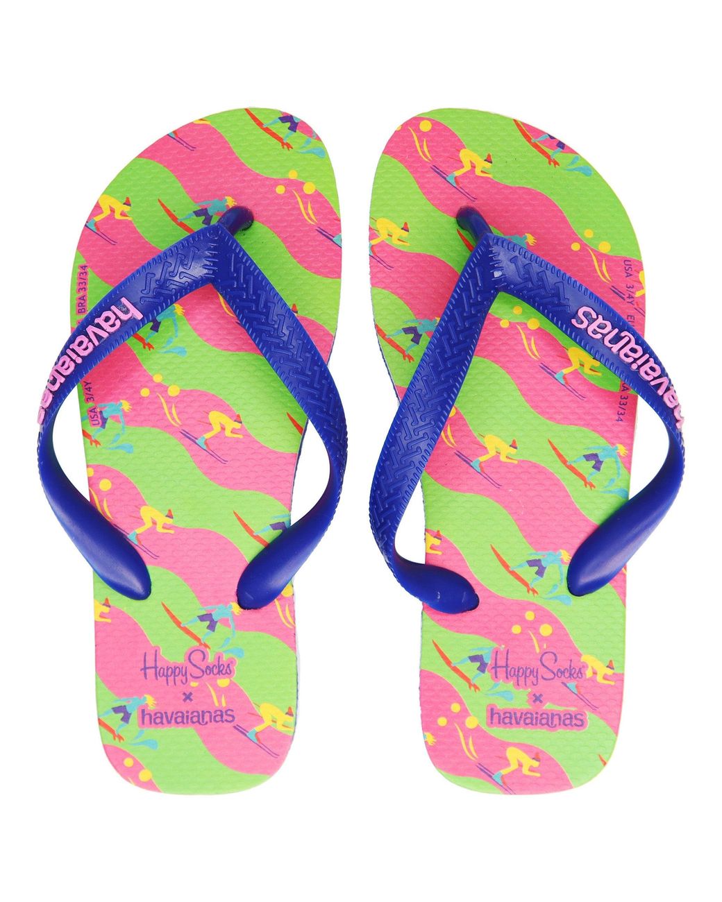 Havaianas Pink X Happy Socks Multicoloured Flip-Flops