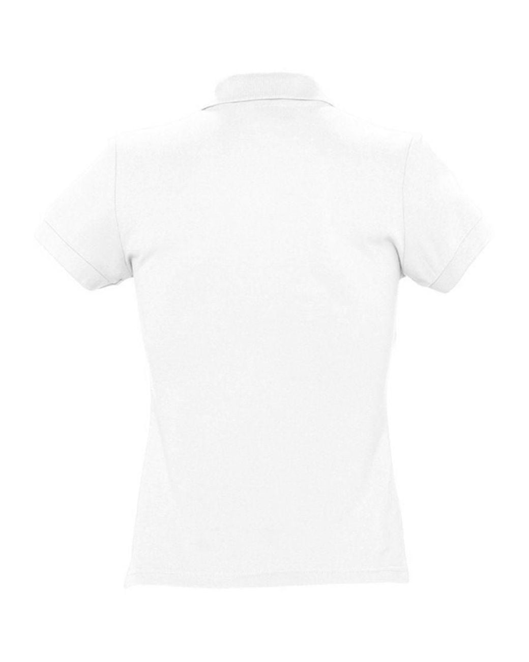Sol's White Ladies Passion Pique Short Sleeve Polo Shirt Cotton