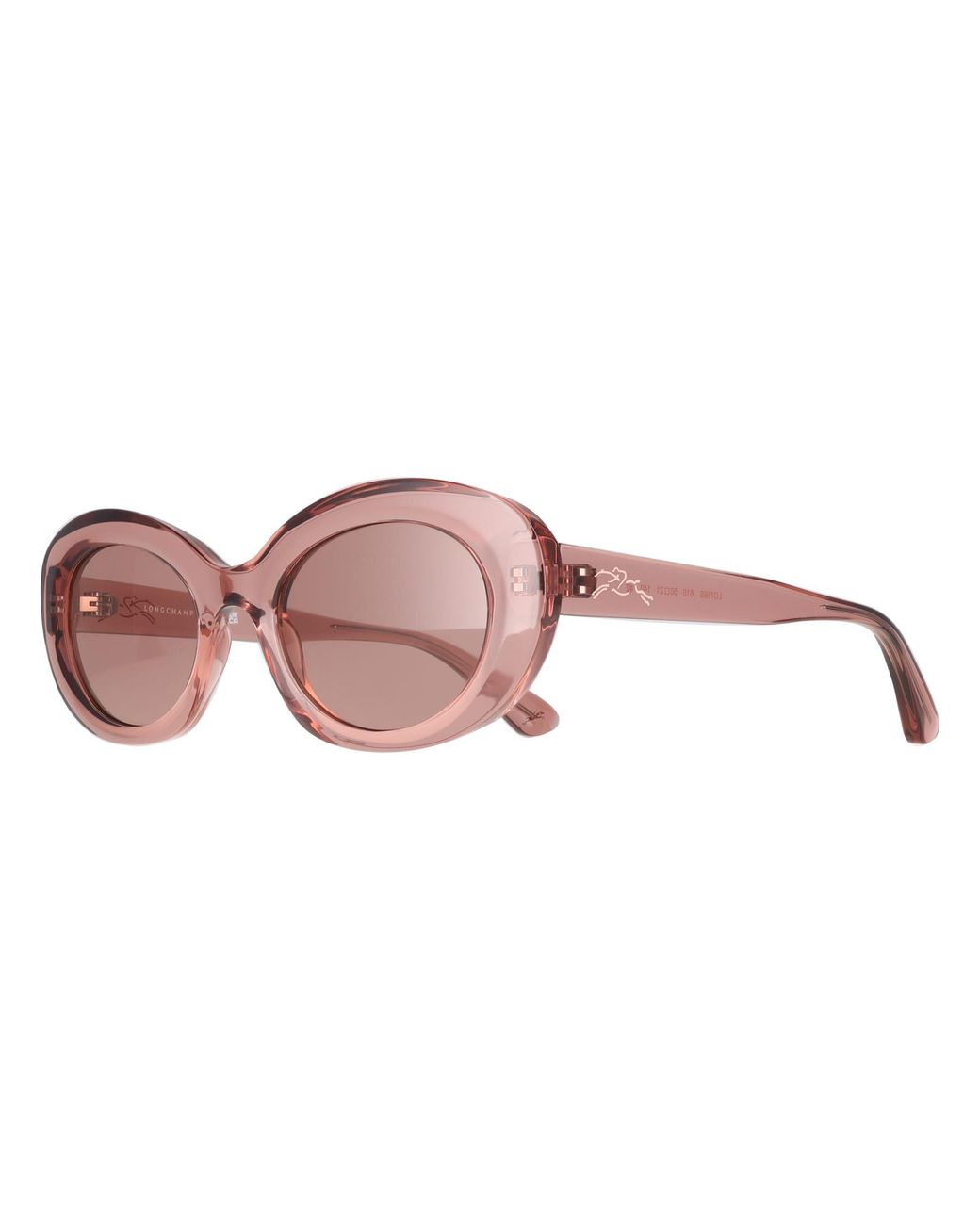 Longchamp Pink Oval Transparent Rose Solid Antique Lo756S