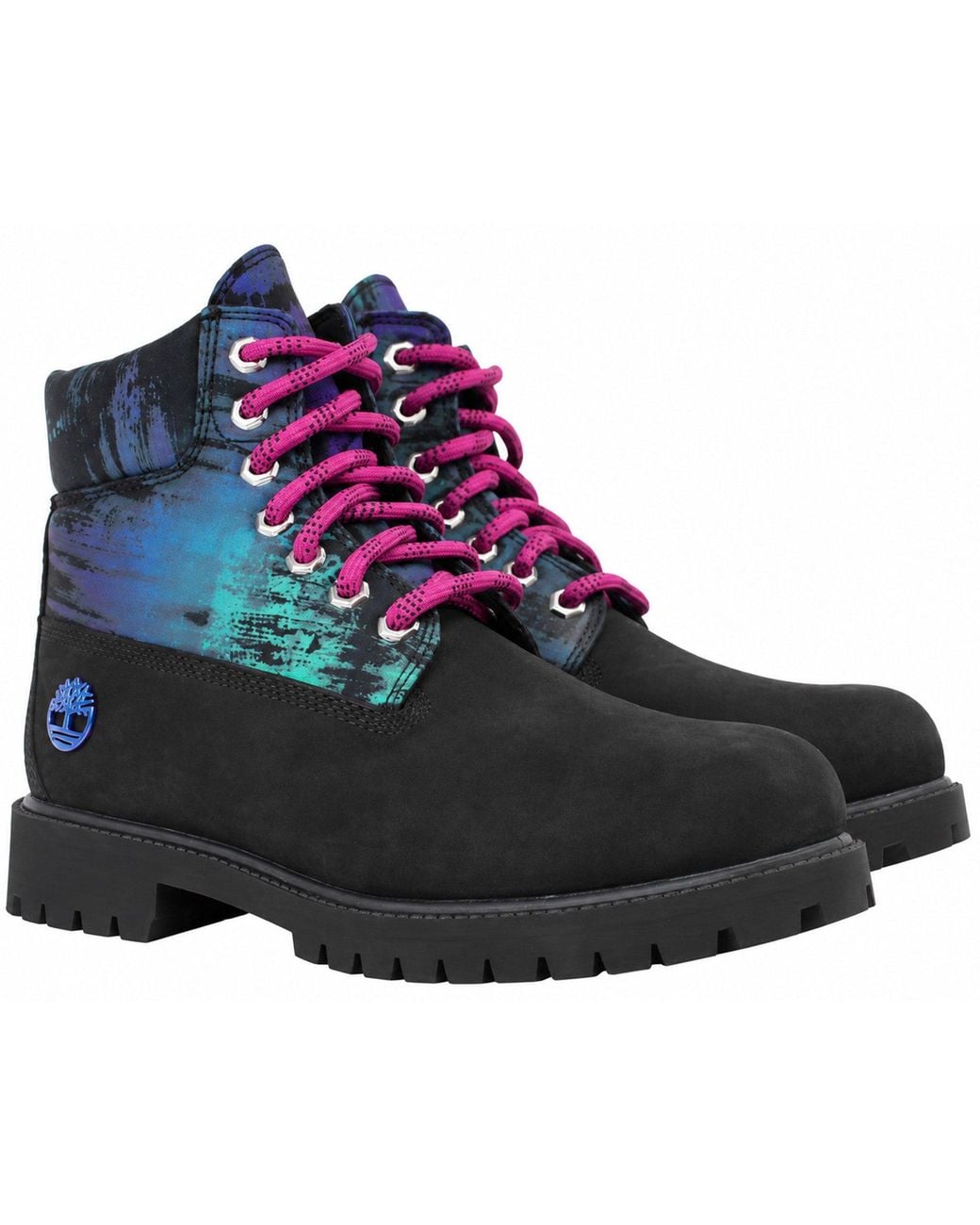 Timberland Black Heritage 6Inch Waterproof Boots Nubuck for men