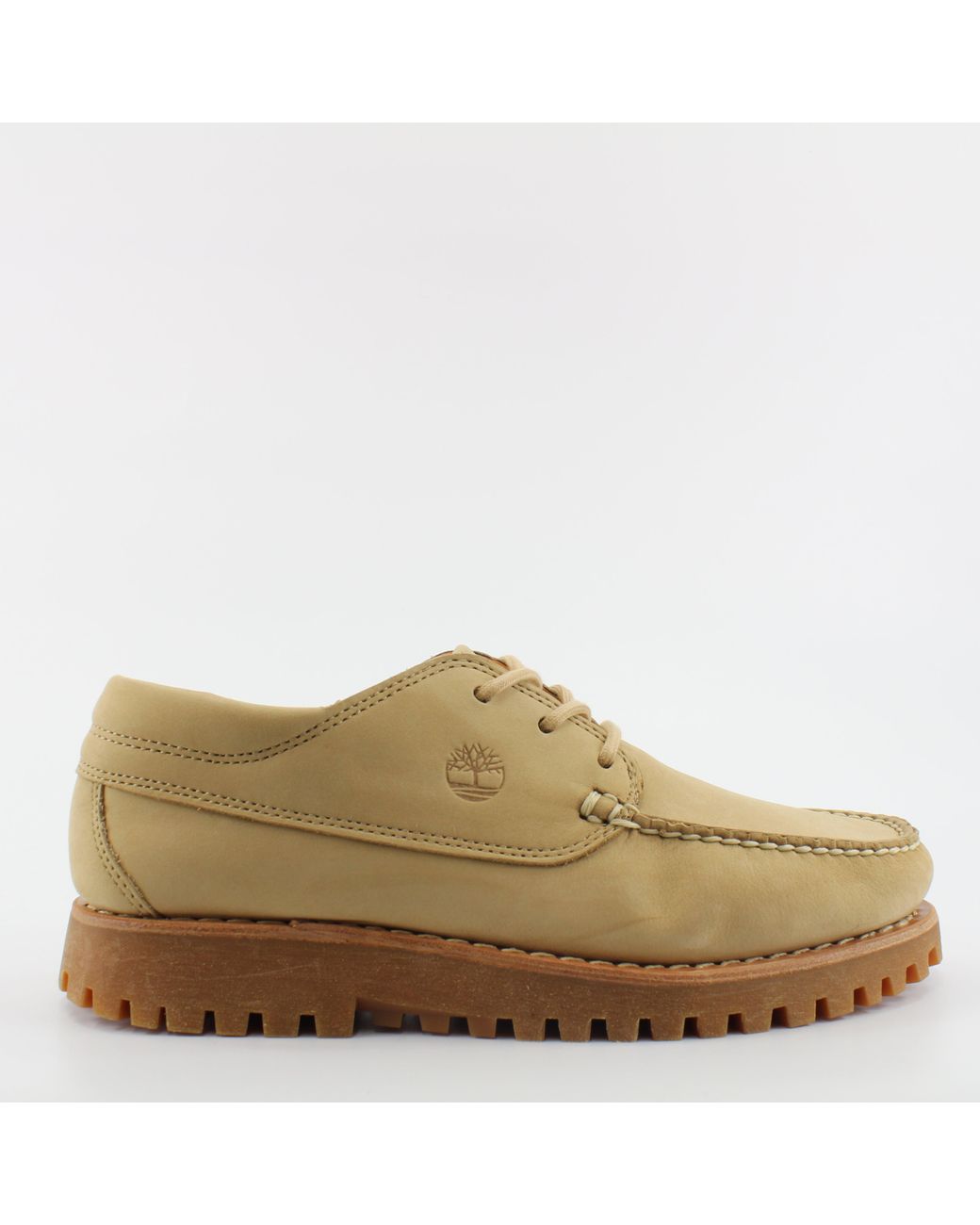 Timberland Brown Jacksons Landing Nubuck Leather Lace Up Shoes A2Chn for men