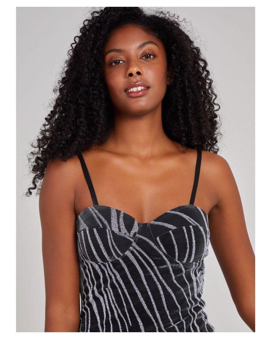 Pink Vanilla Black Glitter Zebra Bodycon Dress