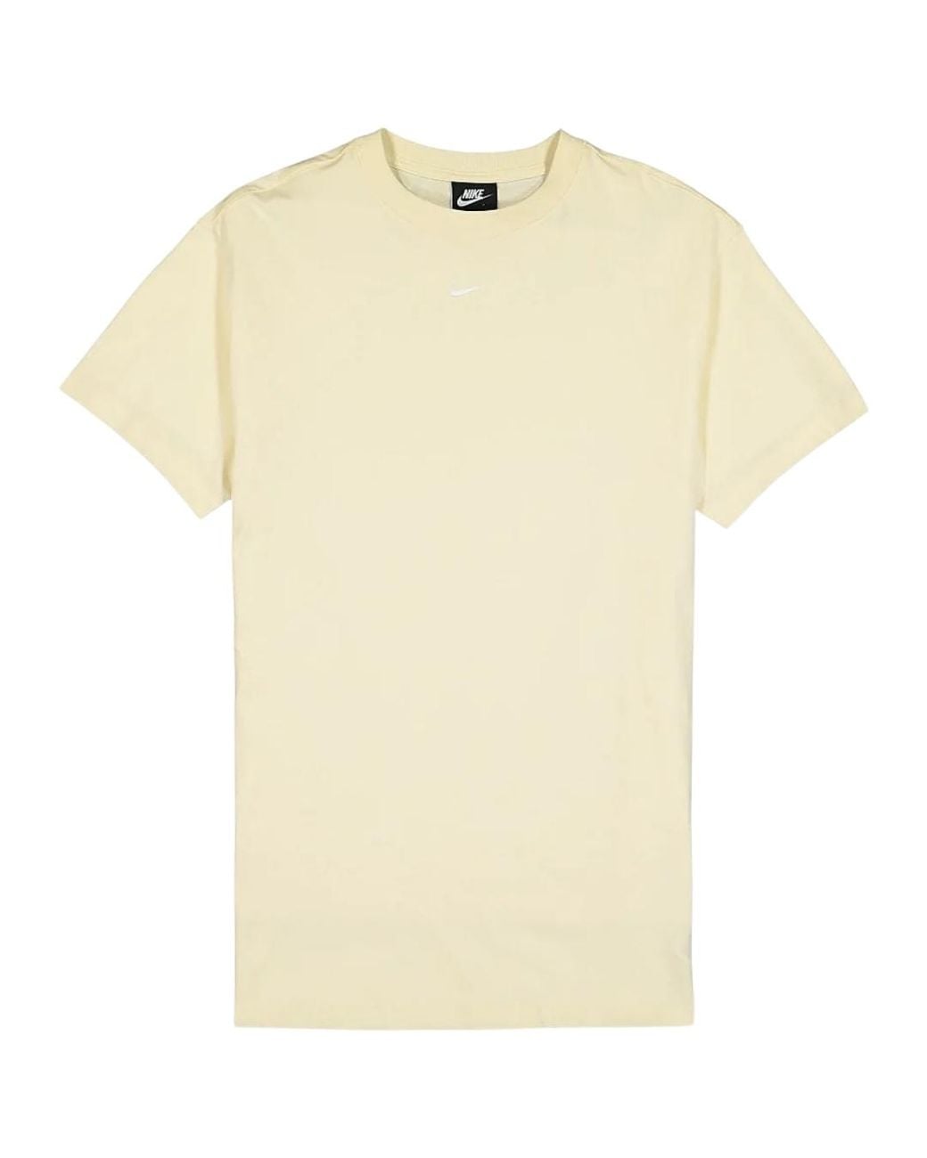Nike Yellow Swoosh Logo Loose Fit T-Shirt