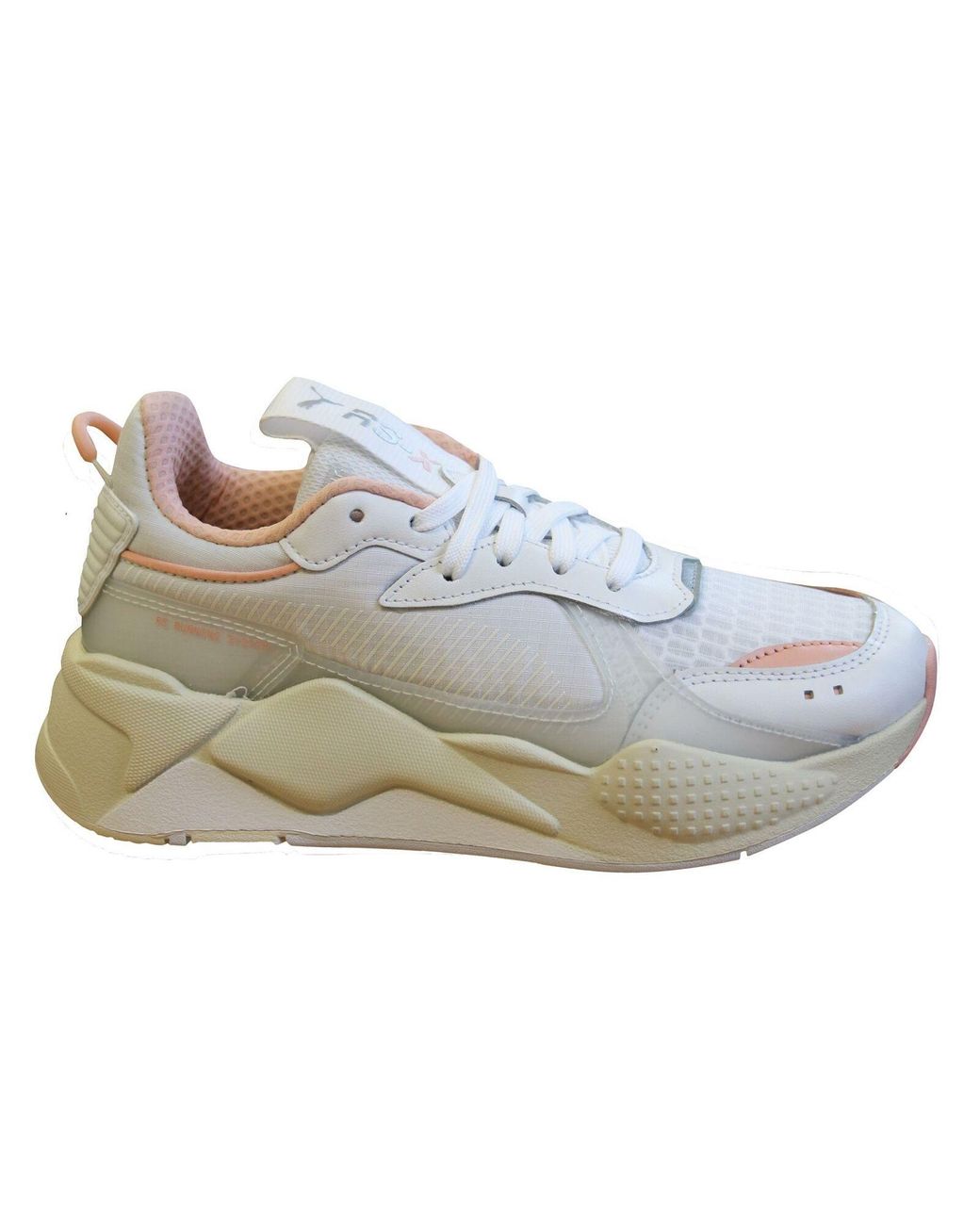 PUMA White Rs-X Tech Lace Up Chunky Trainers 369329 04 Rubber for men