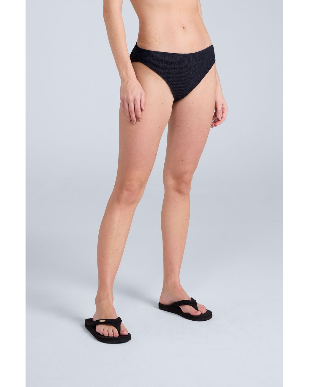 Mountain Warehouse White 'Iona' Halter Crinkle Bikini Bottom Sun Protection Quick Dry Stretchy Swimwear