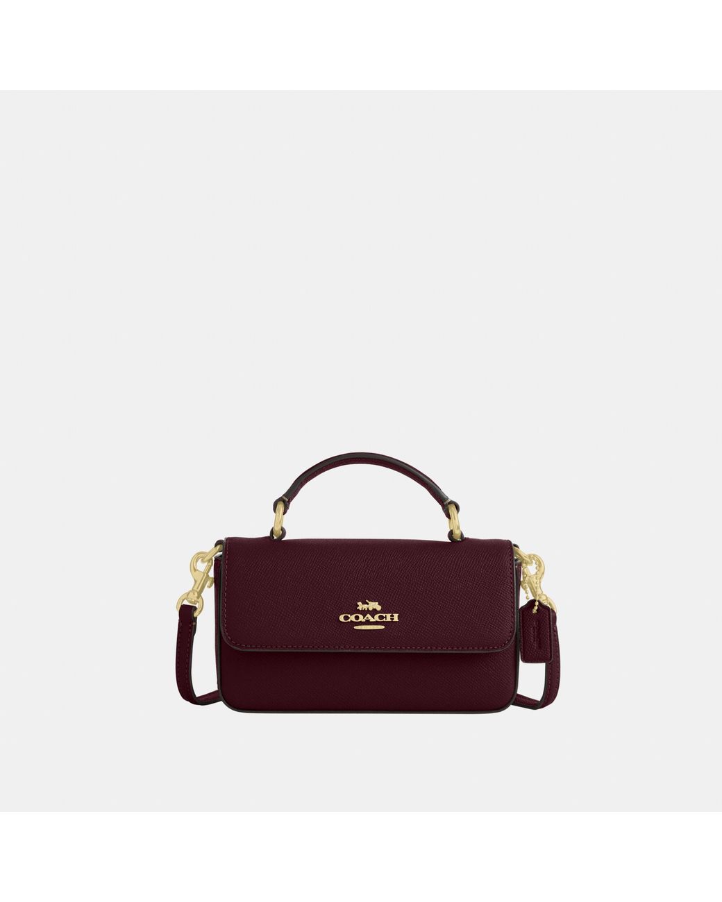 COACH Mini Josie Top Handle Bag in Purple | Lyst UK