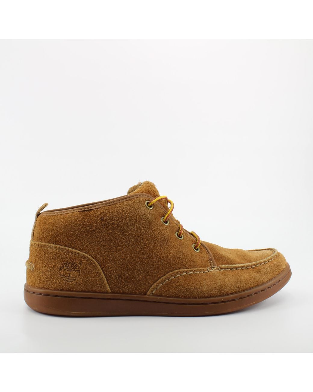 Timberland Brown Newmarket Chukka Suede Leather Lace Up Shoes 6055R for men
