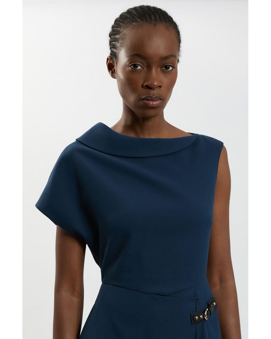 Karen Millen Blue Tailored Dress